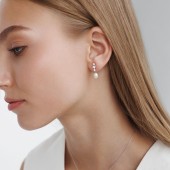 Cercei argint cu perle naturale albe si cristale DiAmanti SK25230E_W-G